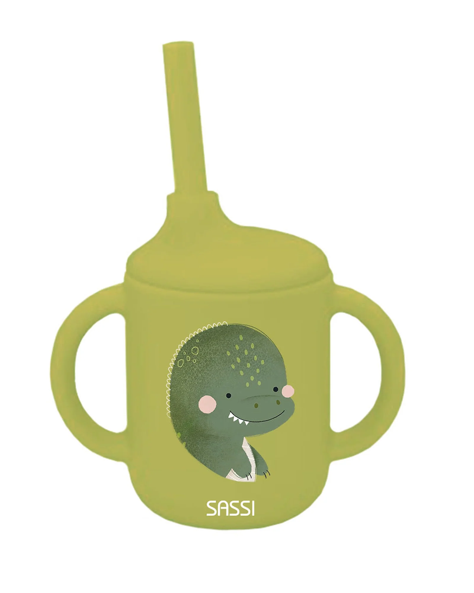 Sassi Silicone Sippy Cup Set Cracky The Dinosaur