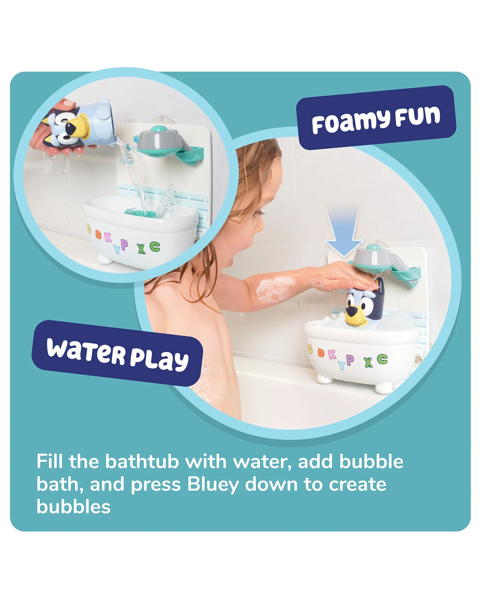 Shower & Scrub Bluey bath toy - Image 3