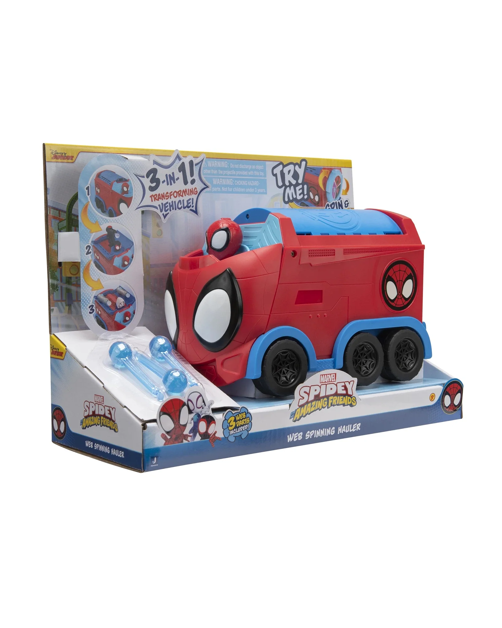 Spidey and His Amazing Friends Web Spinning Hauler Feature Vehicle
