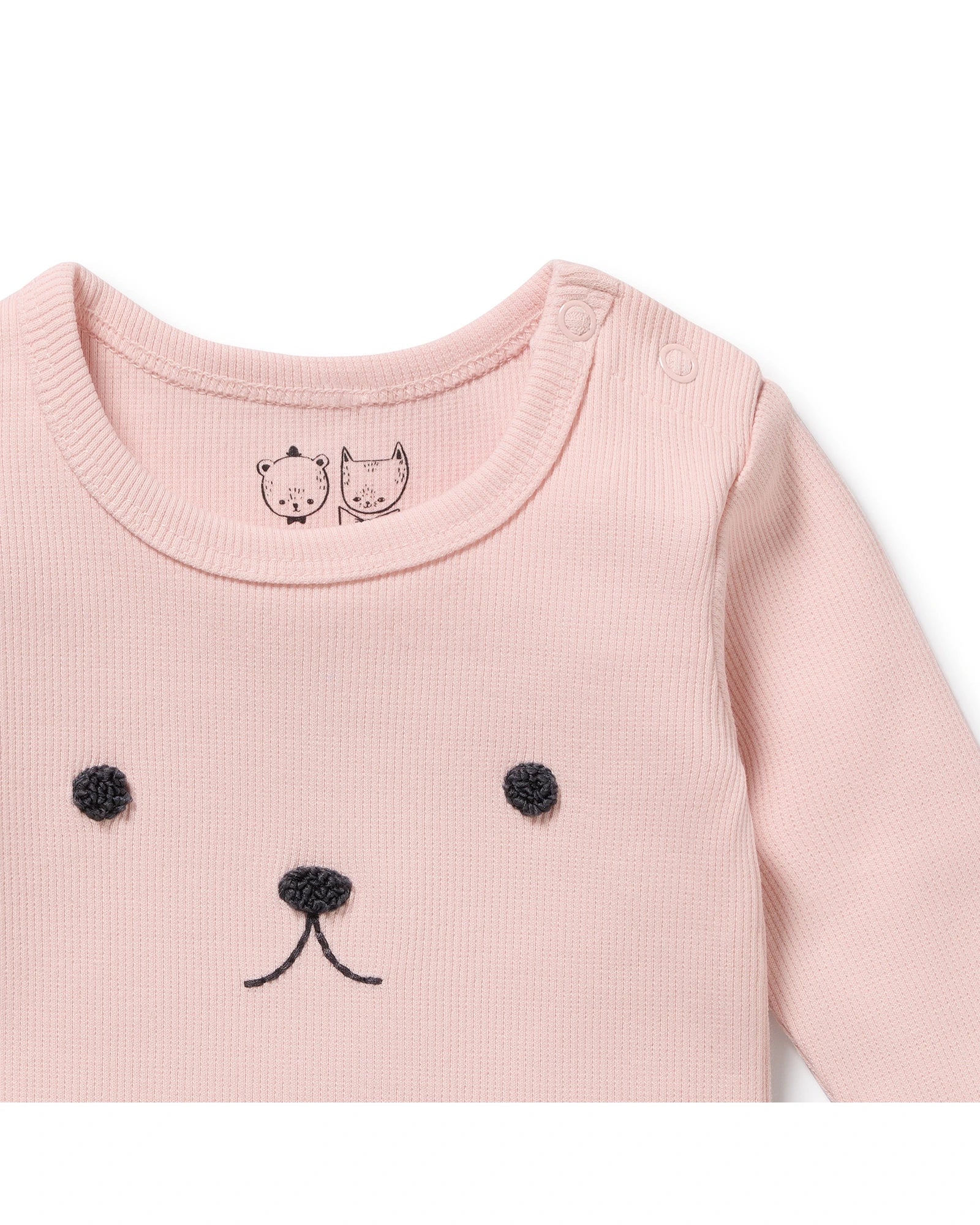 Strawberry Cream Organic Rib Top 12-18 mths - Image 2