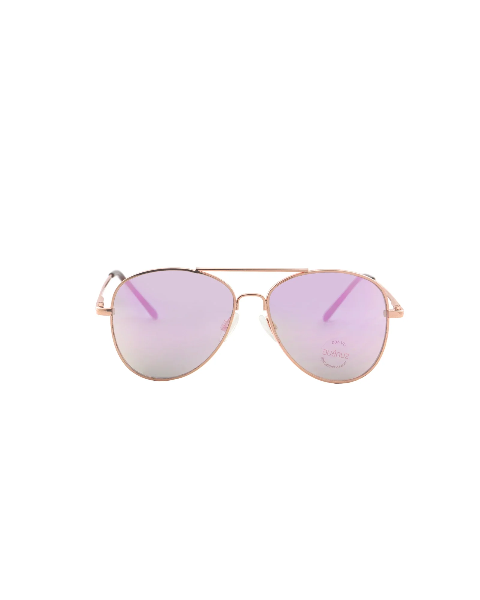 Rose Gold Pilot Sunglasses - Image 2