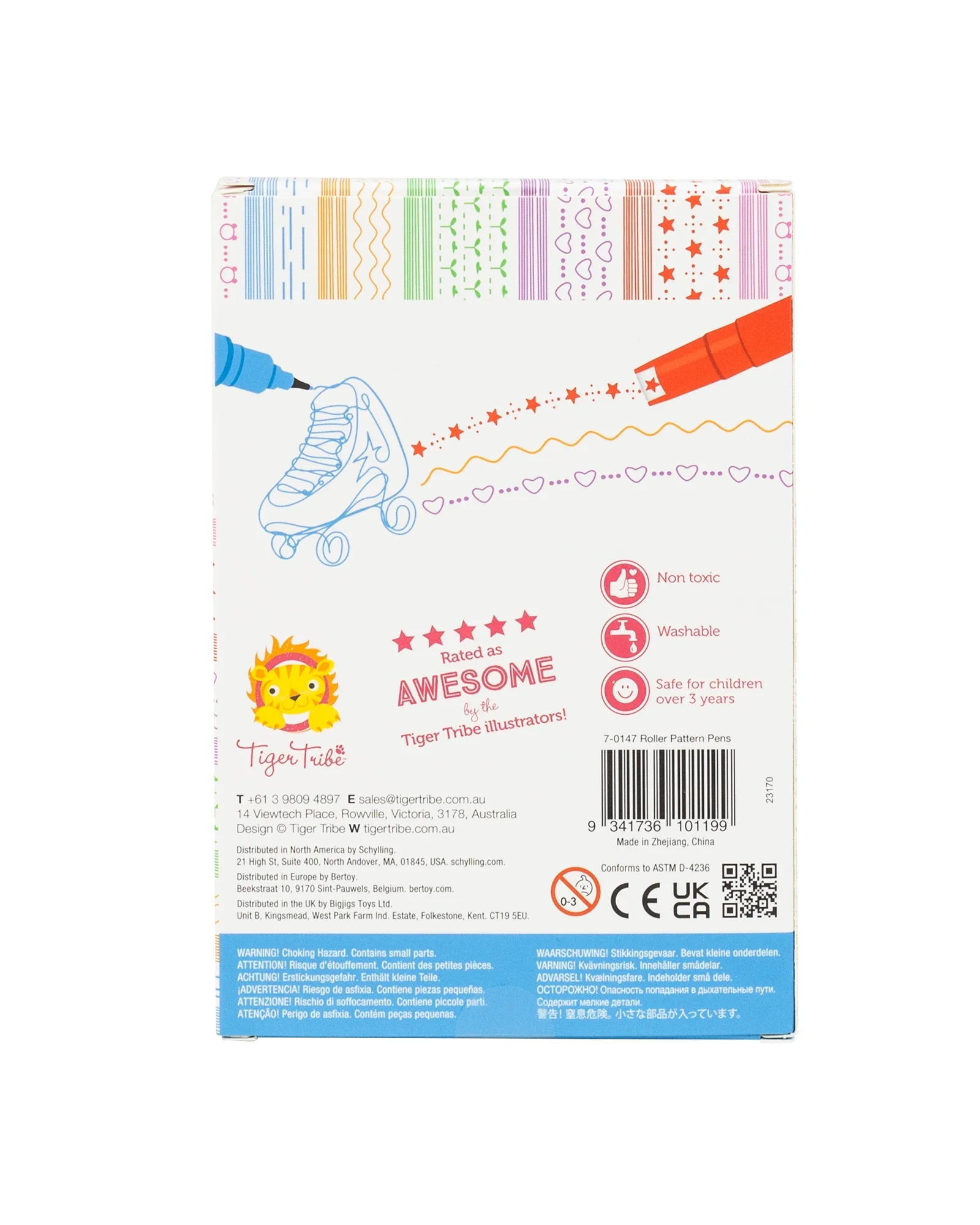 Tiger Tribe Roller Pattern Pens - Image 6