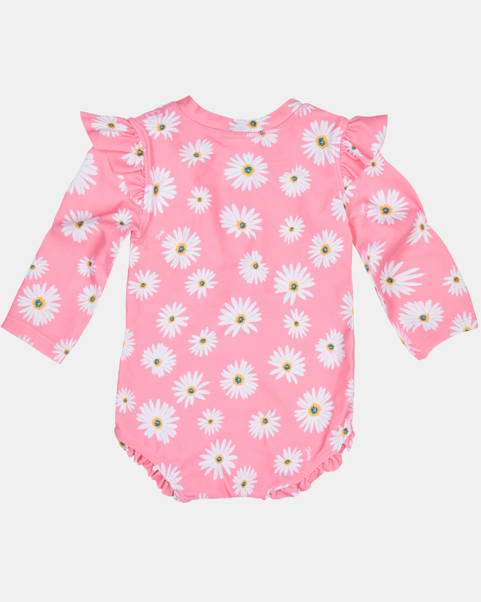 Toshi Swim Onesie L/S Ripple - Daisy Watermelon 2 - Image 2