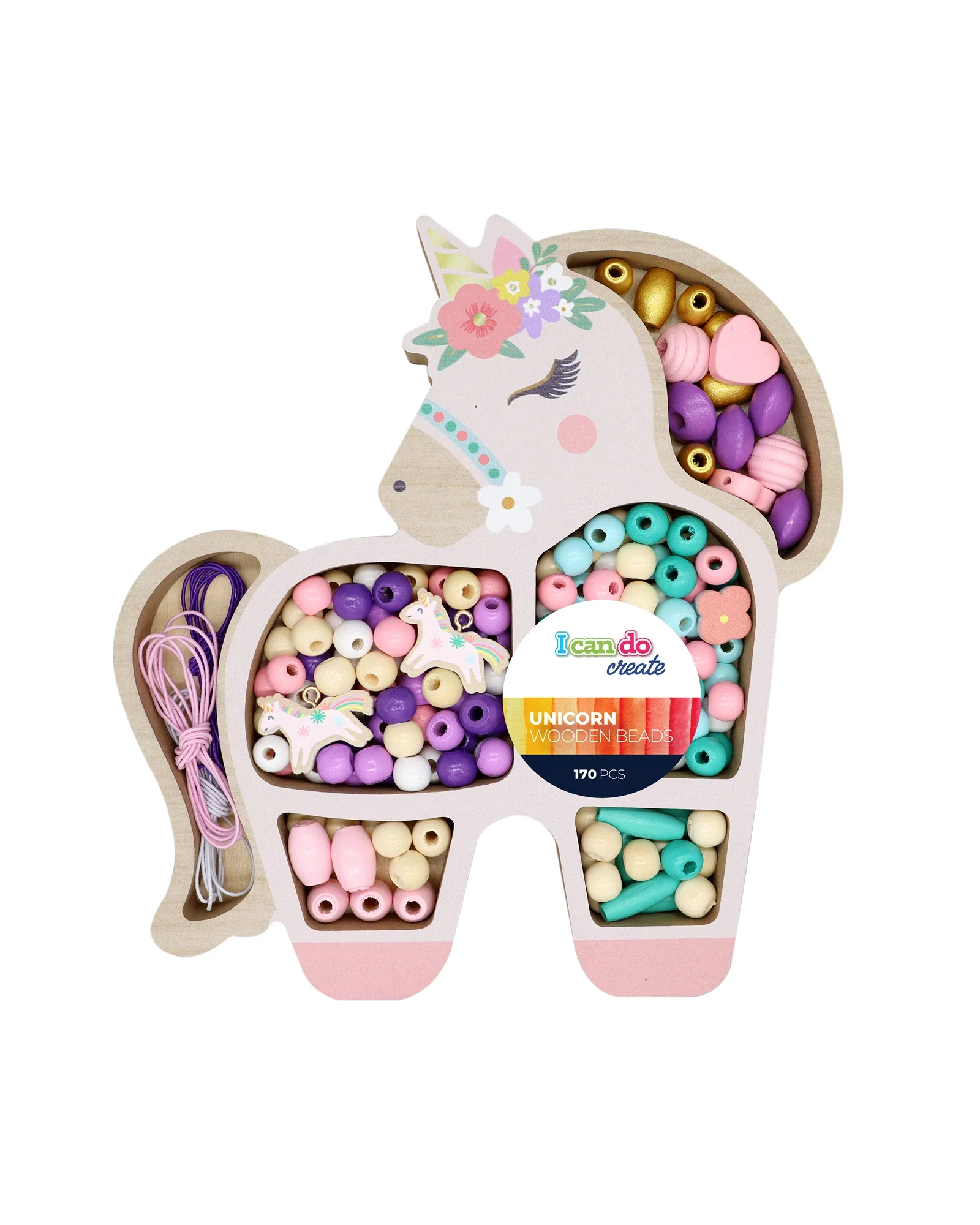 Unicorn Wooden Bead Set