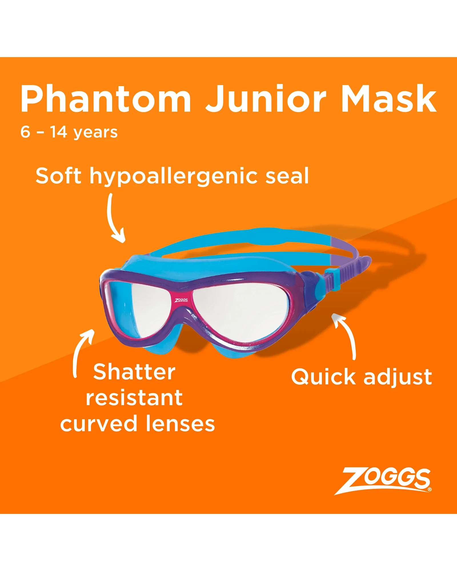 Zoggs Phantom Junior Mask - Image 6